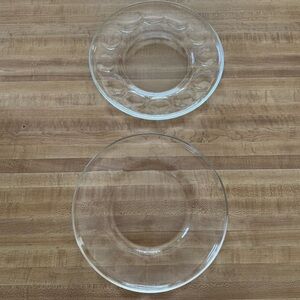 Vintage Pyrex Deviled Egg Platter or Plate 10 Inches Round - Set of 2